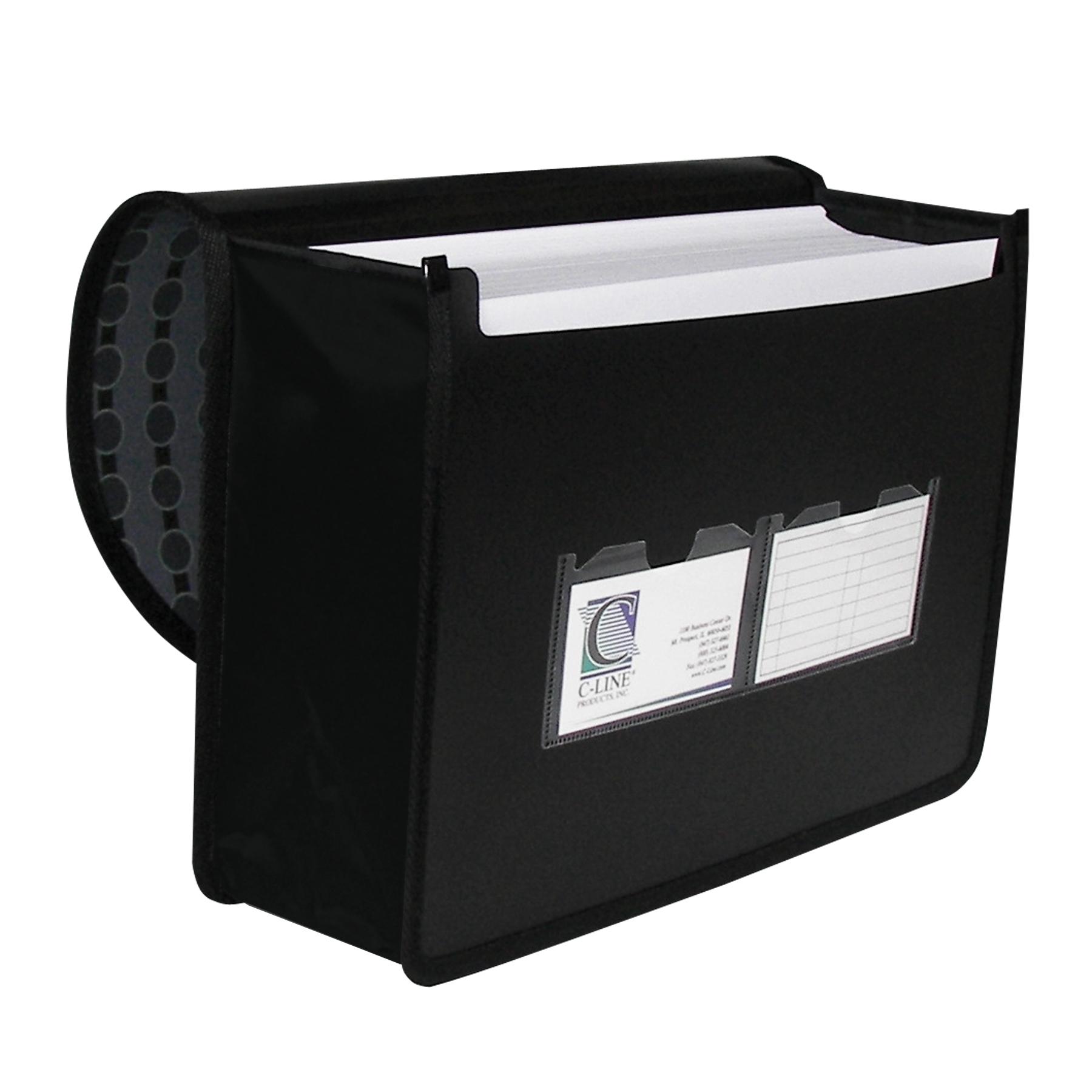 CLine 21Pocket Poly Expanding File with Handle, Includes