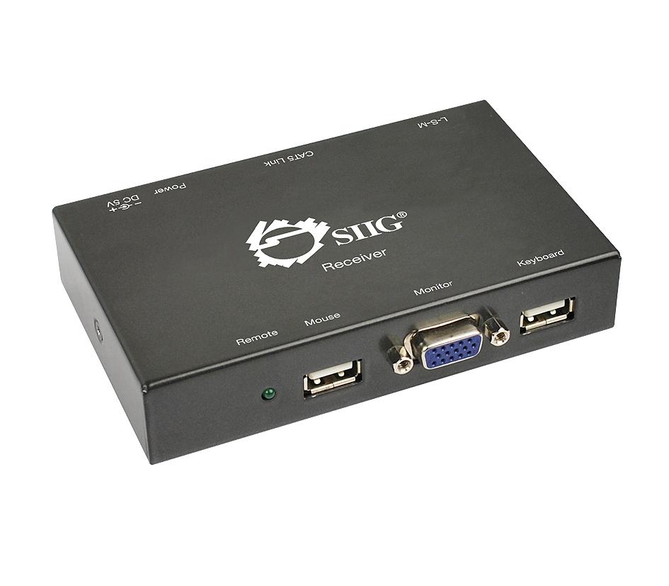 SIIG USB VGA KVM Console Extender Over CAT5 (CEKV0511S1