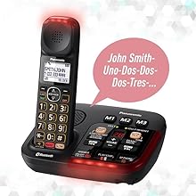 Panasonic KX-TGM430B audible and visible call alerts