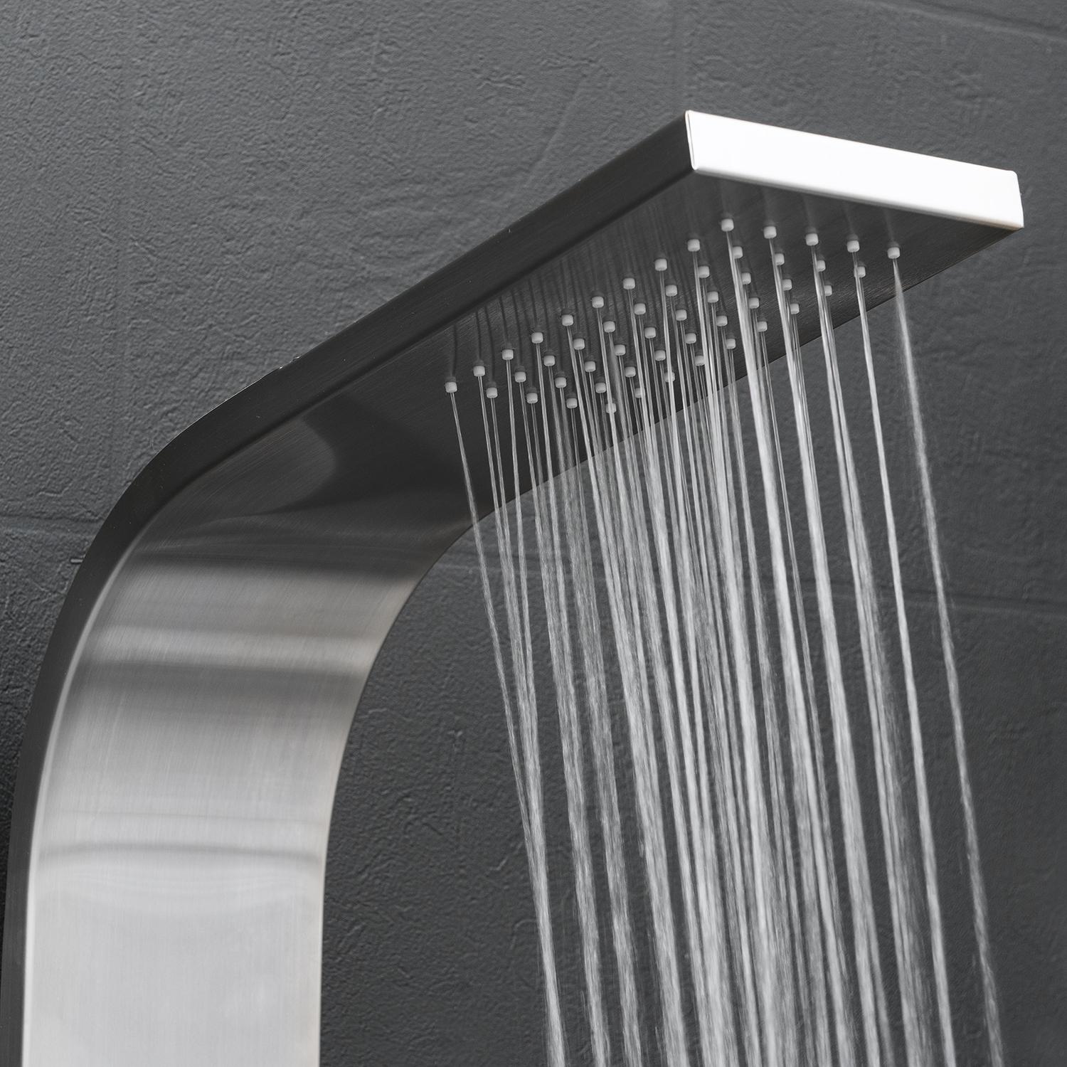 AKDY JX9000 39" Easy Connect Wall Mount Stainless Steel Rainfall Style