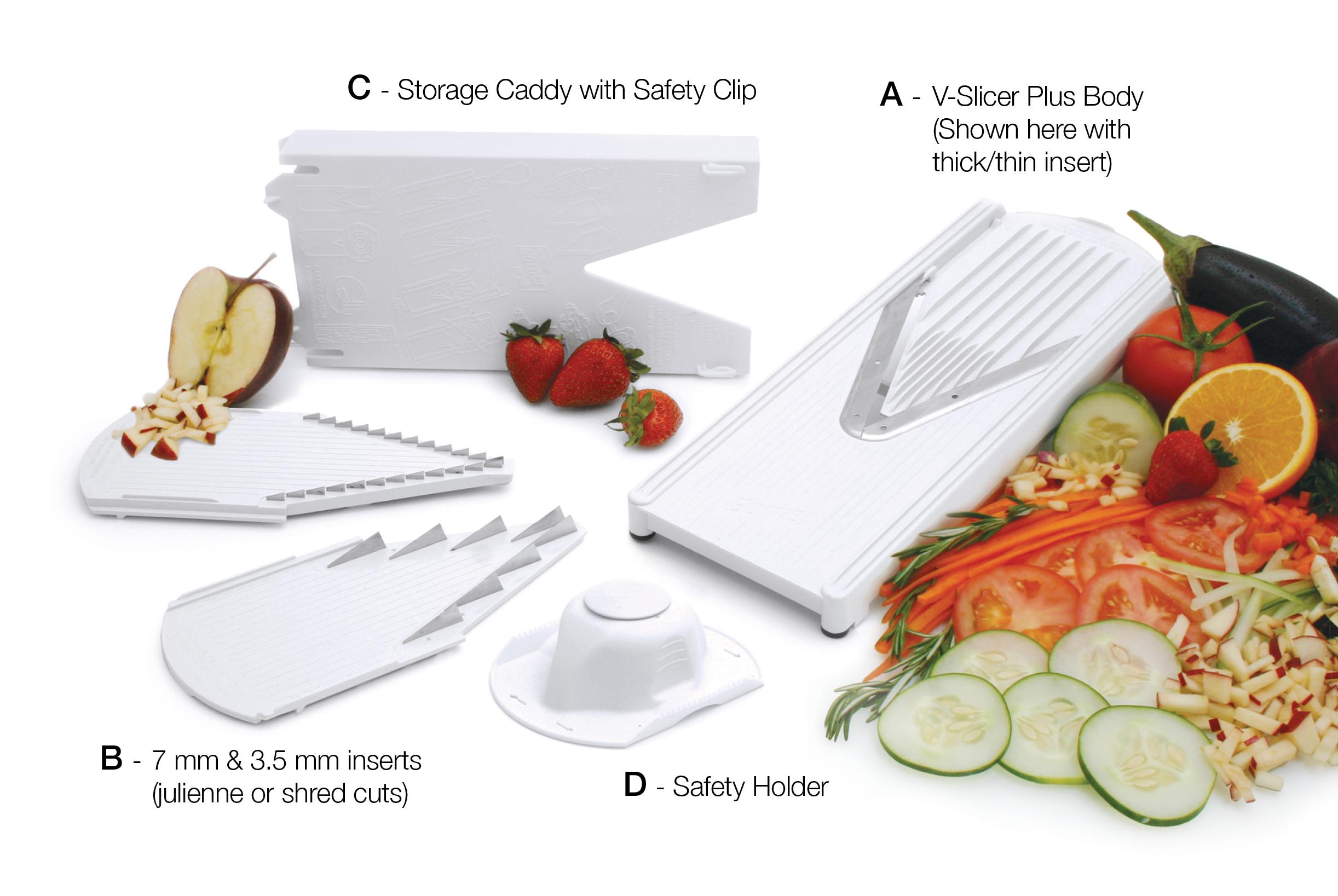 Amazon.com: Swissmar Borner V-Prep Mandoline V-5000, 7 Piece Set ...