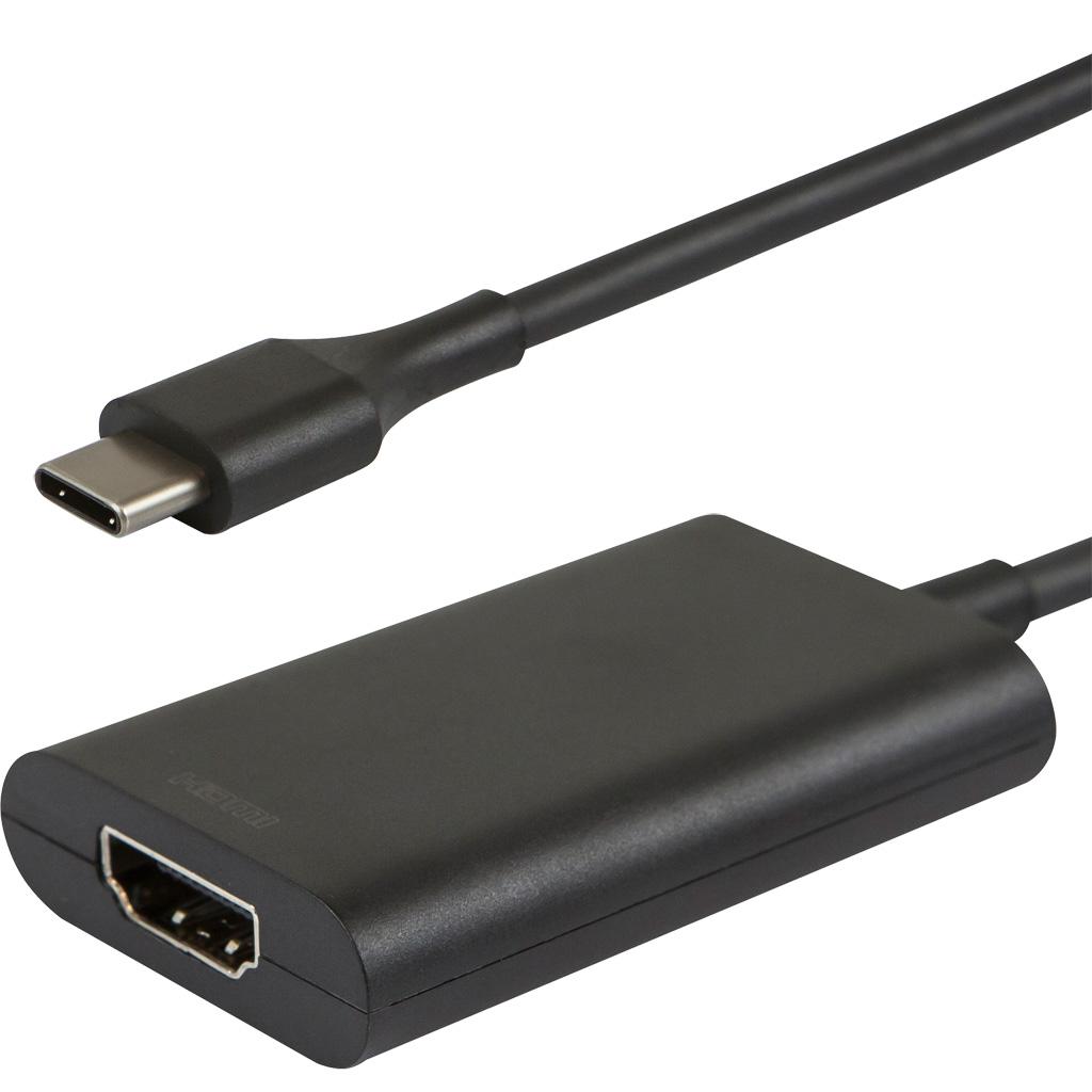 Monoprice USBC Male to HDMI Female Adapter, 4.5" Black