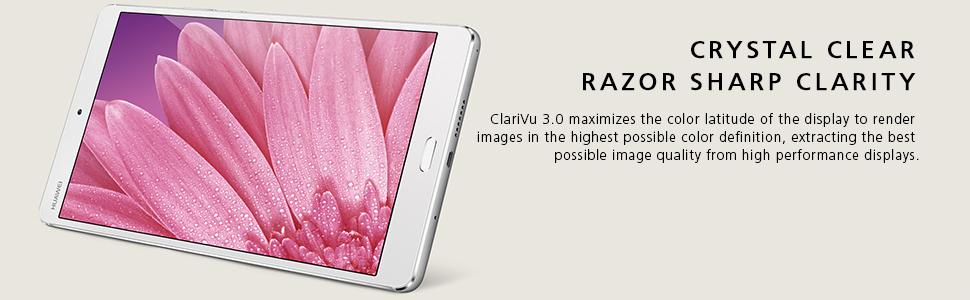 clarivu 3.0, de alta definición, claro como el cristal, de gran nitidez, Huawei, m3 MediaPad, pantalla de alta calidad