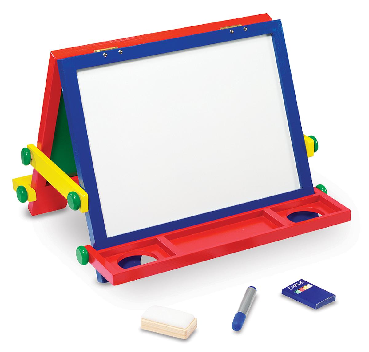 Melissa & Doug Wooden Tabletop Art Easel Dry