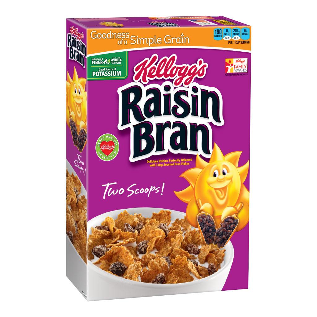 Kellogg's Raisin Bran Cereal, 1.25Ounce Bowls (Pack of 96