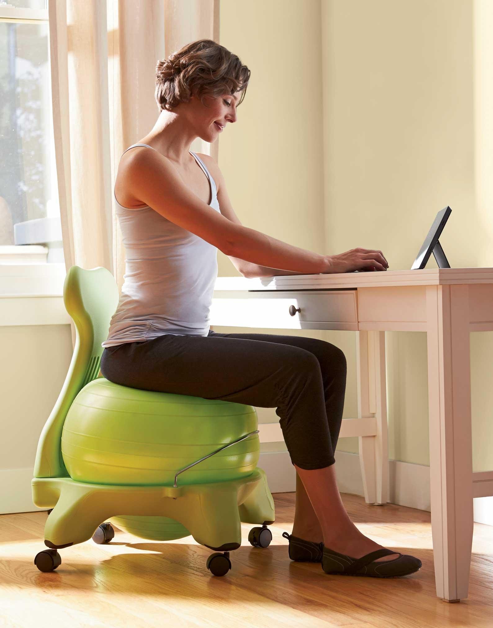 Gaiam Balance Ball Chair Classic Yoga Ball Chair with