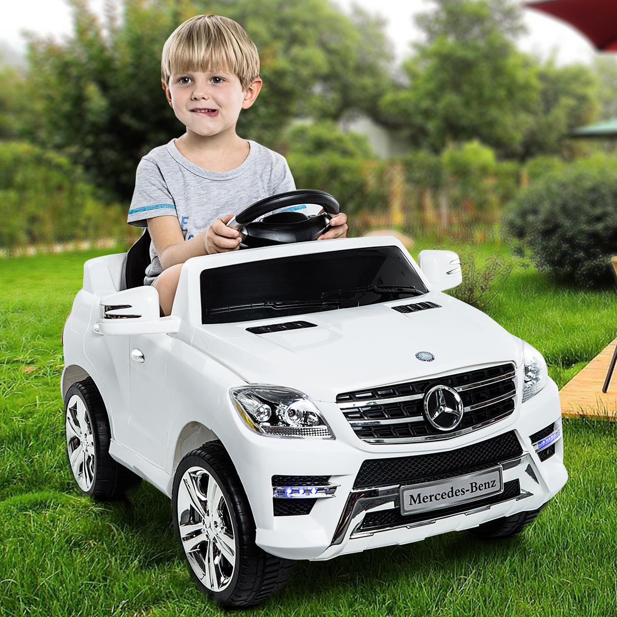 Costzon White Mercedes Benz ML350 6V Electric Kids Ride On