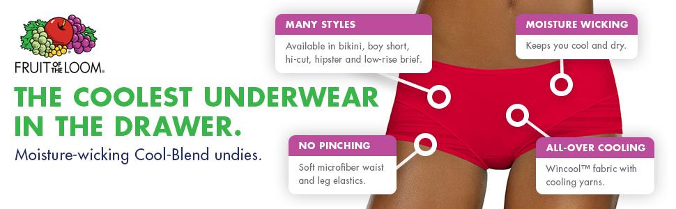 Fruit of The Loom Women's Breathable Underwear (Regular & Plus Size), Hi Cut - Micro Mesh - 6 Pack, 6