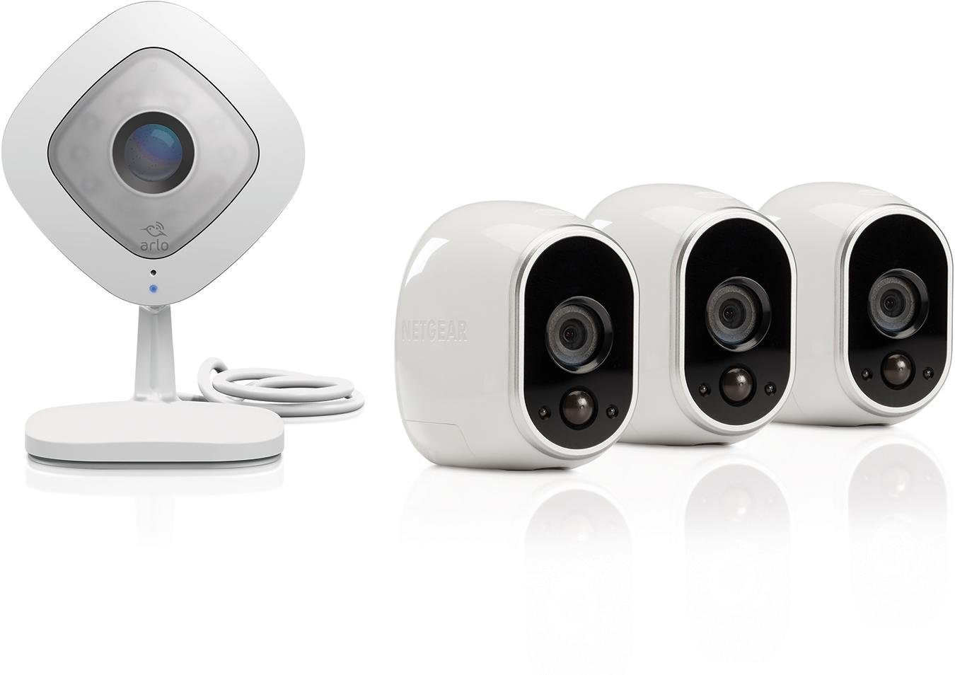 arlo adapter power q plus Amazon.com Kit NETGEAR  3 HD : Free  Wire by Cameras Arlo Camera Security with Indoor/Outdoor