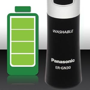 ER-GN30-K Cordless, battery-powered operation