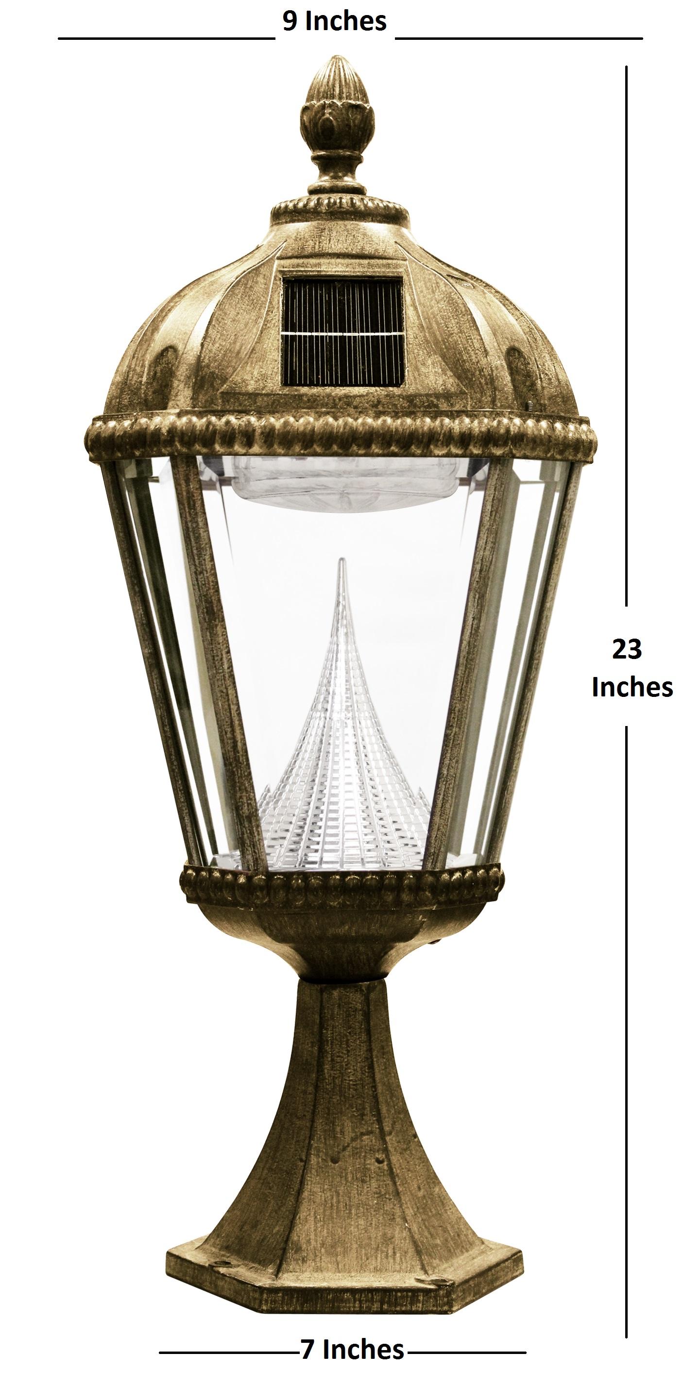 Gama Sonic Royal Solar Outdoor LED Light Fixture, Pier