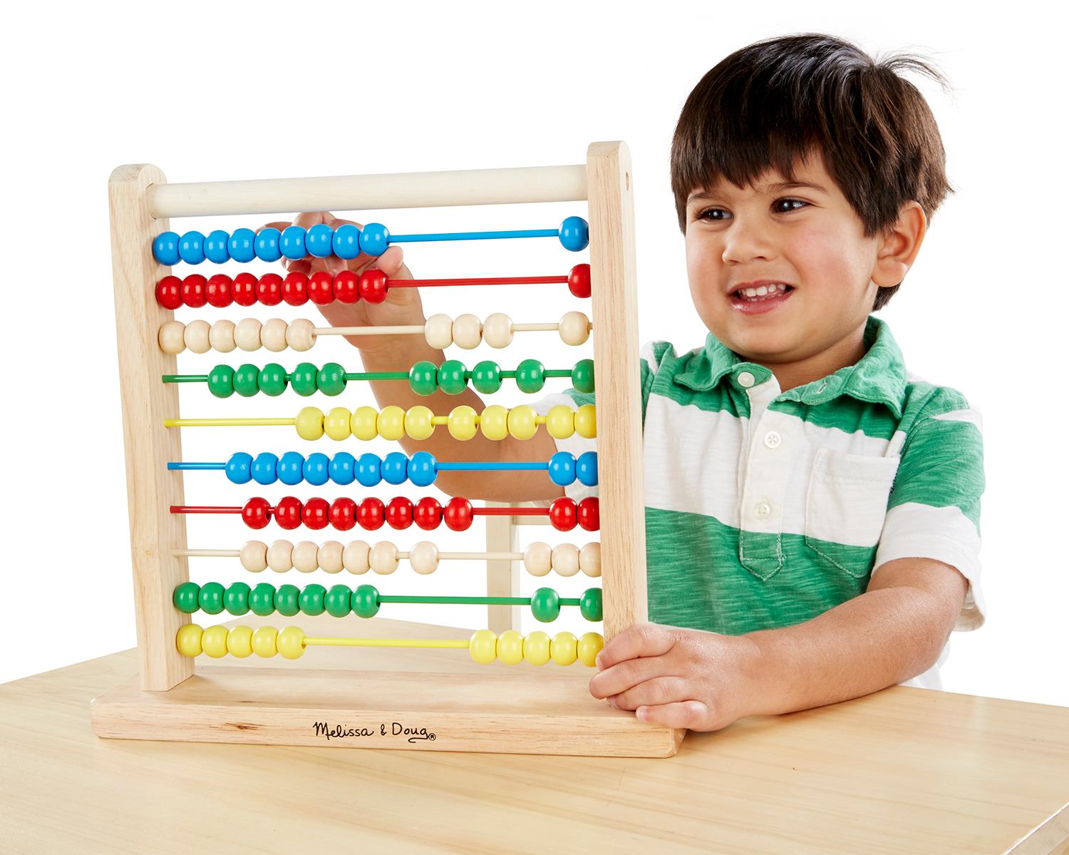 Melissa & Doug Abacus Classic Wooden Educational Counting