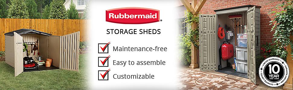 Amazon.com : Rubbermaid Outdoor Horizontal Storage Shed 