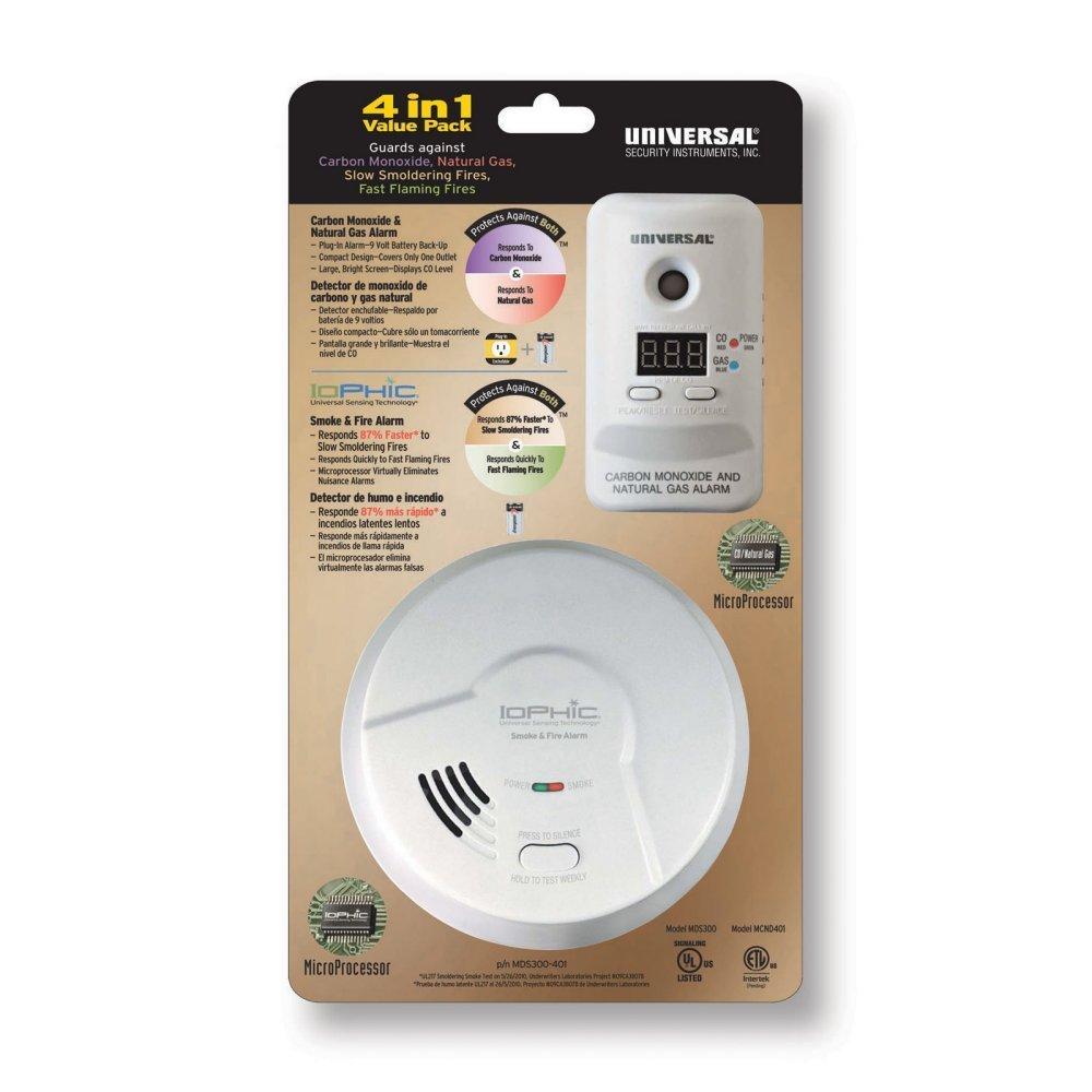 Universal Security Instruments MDS300401 4in1 Universal Smoke