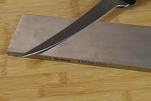8-Inch Extra Fine Dia-Sharp bench stone sharpening a fillet knife