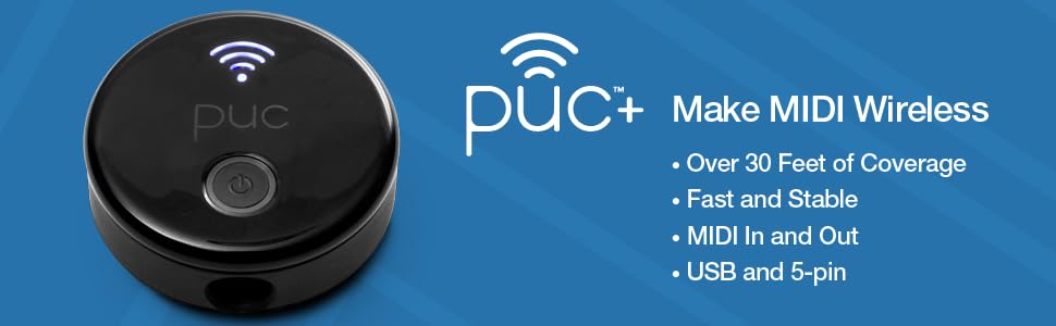puc+ The Universal Bluetooth MIDI interface for musicians who make music on an iPhone, an iPad, or a Mac 1