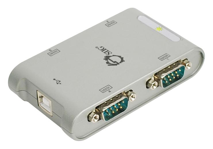 SIIG 4Port USB to RS232 Serial Adapter Hub (JUSC0111S1