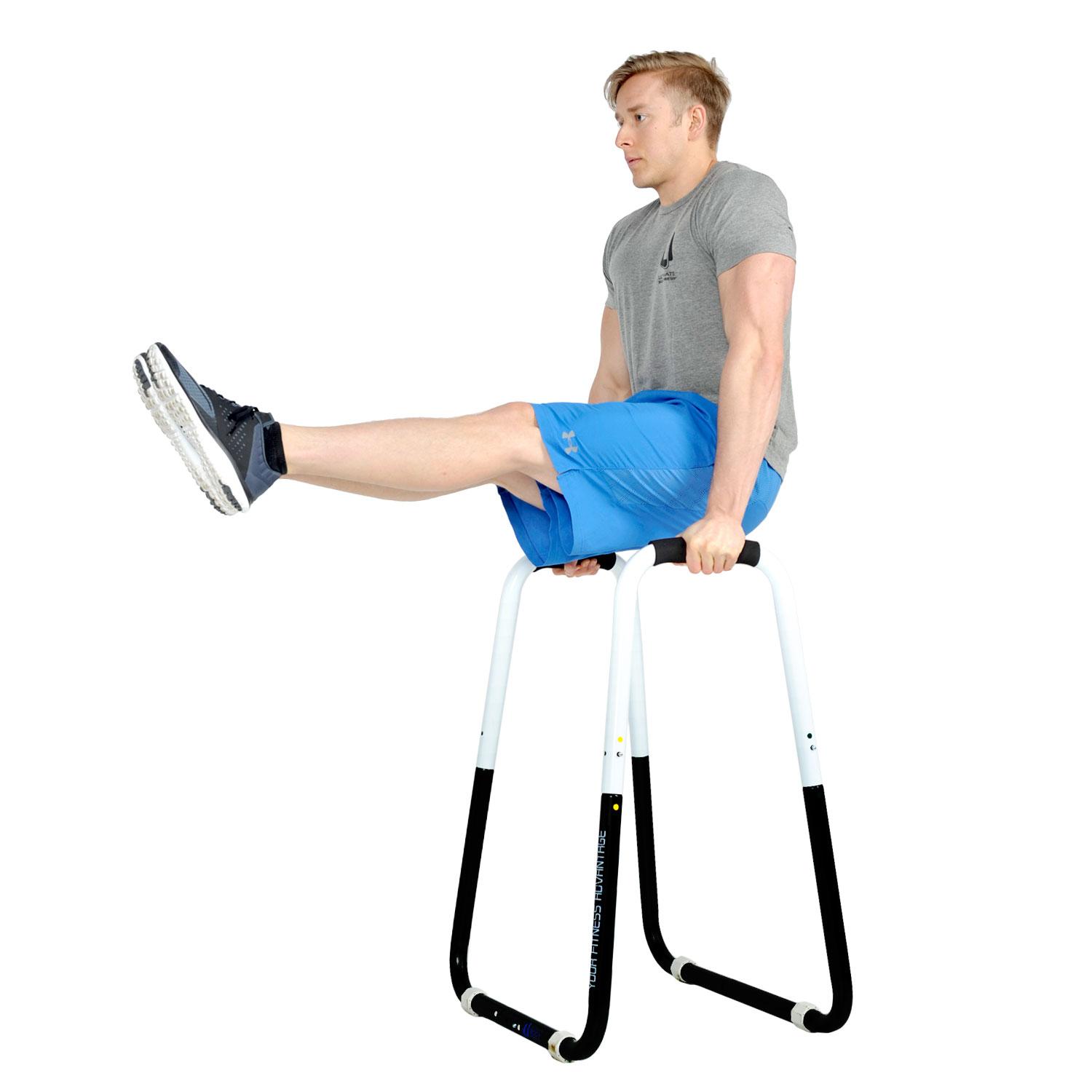 Bodyweight Ultimate Body Press Dip Bar Fitness Station Stores Wall