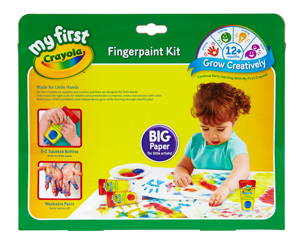 Crayola My First Fingerpaint Kit, Washable Paint, Gifts