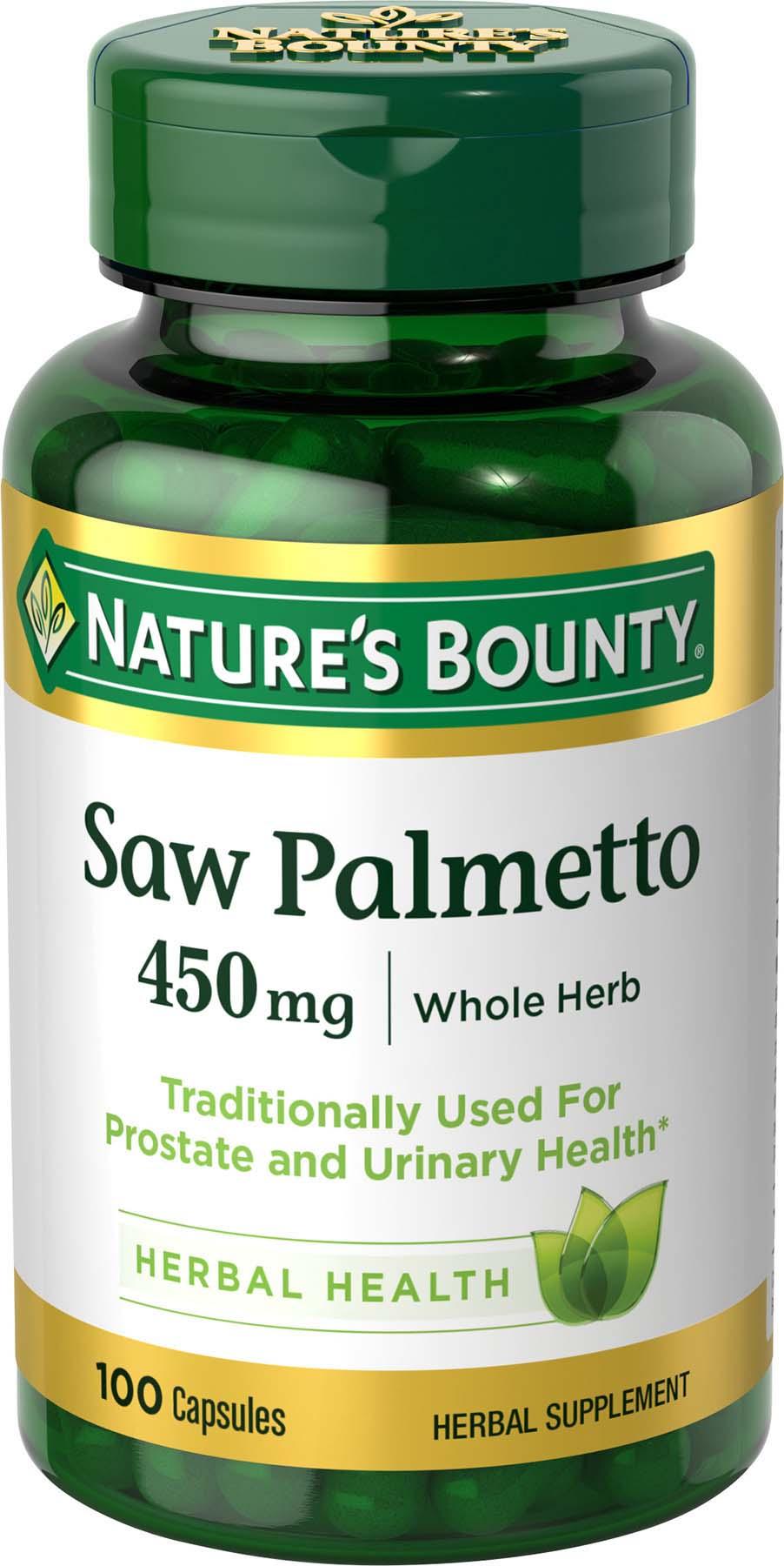 Nature's Bounty Saw Palmetto Pills and Herbal Health