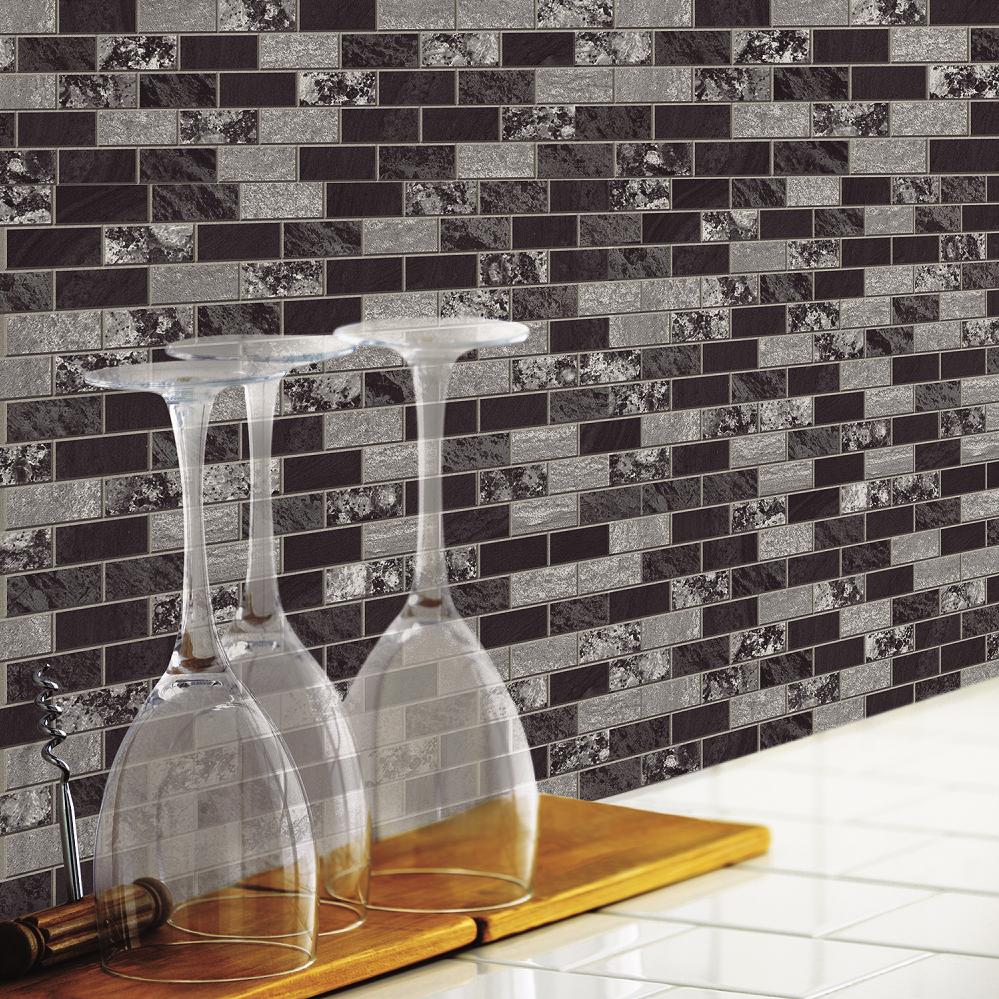 RoomMates Traditional Marble Peel and Stick Tile Backsplash, 4pack 10.5quot; X 10.5quot;   Amazon.com