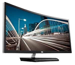 AOC C3583FQ 35" VA Curved LED Monitor 2560 x 1080 Res 21:9, 300 cd/m2, 4ms,VGA/DVI/(2) HDMI/(2) DP,