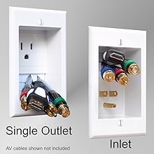 Amazon.com: PowerBridge TWO-CK Dual Outlet Recessed In