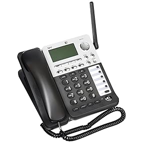 Amazon.com : AT&T SynJ SB67148 DECT 6.0 Cordless Deskset for the AT&T