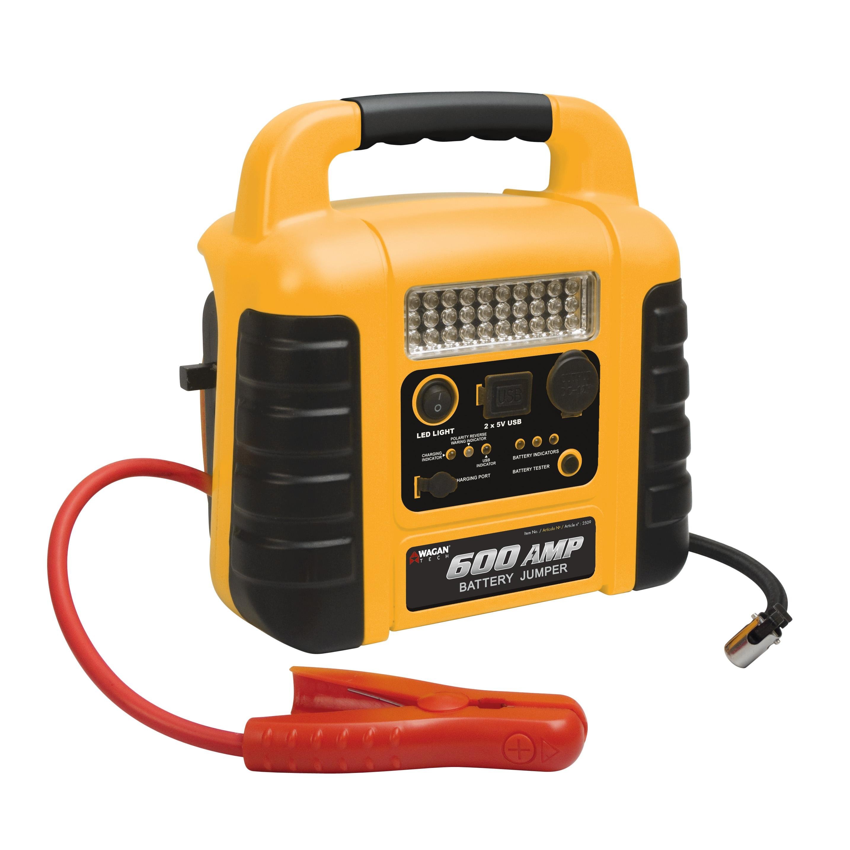 Wagan EL2509 600 Amps Battery Jumper II with Air Compressor
