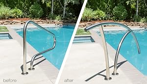 Amazon.com : S.R.Smith ART-1001S Artisan Series Single Pool Hand Rail ...