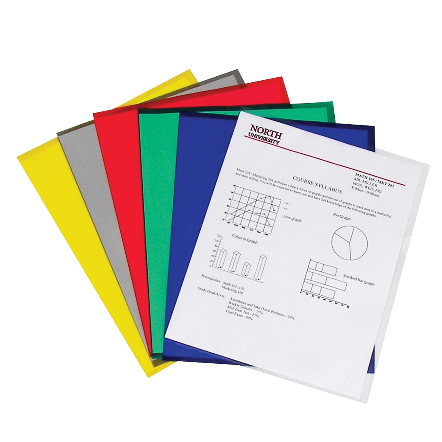 CLine Recycled Project Folders with Thumb Cut Fronts