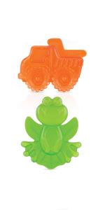 Amazon.com : Nuby Silicone Teethe-eez Teether with Bristles, Includes