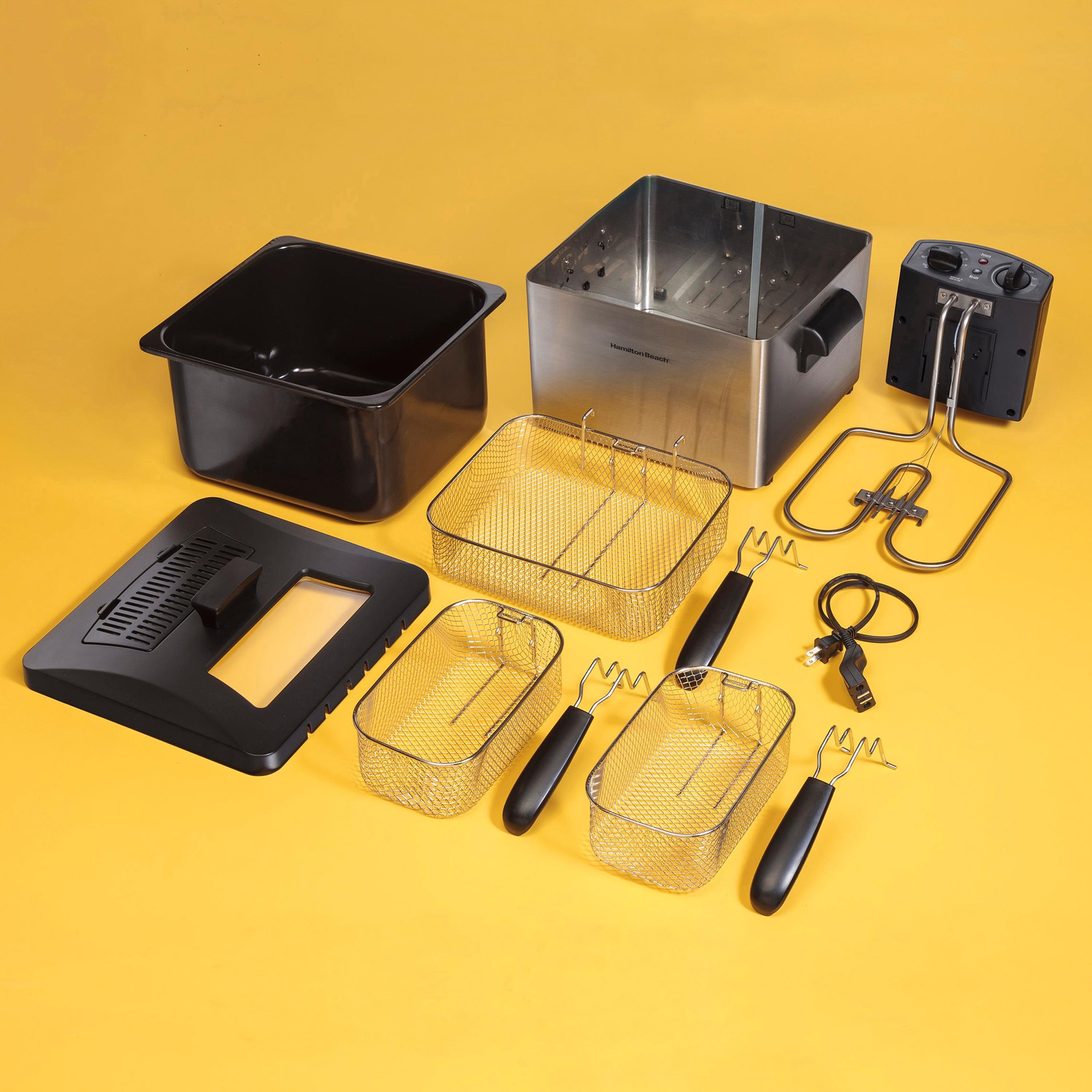 Hamilton Beach (35034) Deep Fryer, With Basket, 4.5 Liter Oil Capacity, Electric