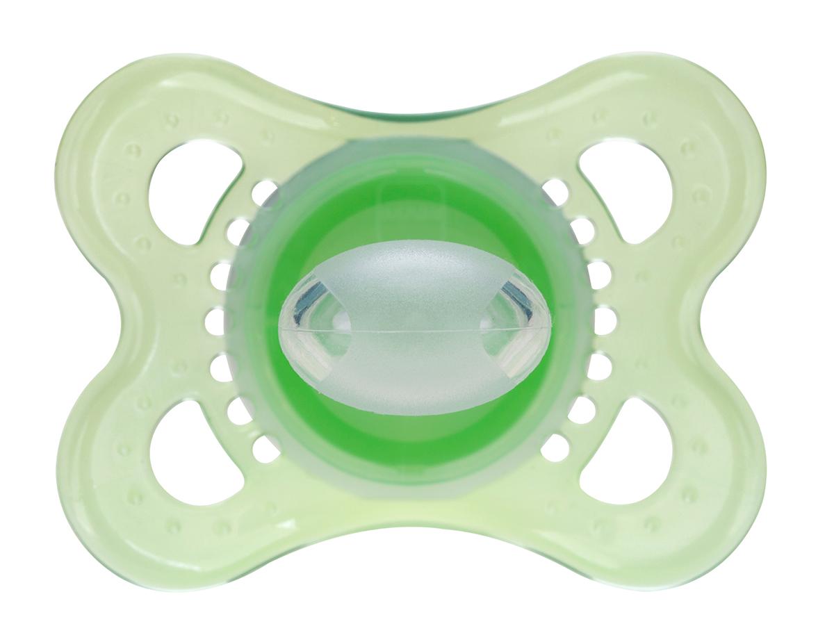 MAM Glow in the Dark Night Orthodontic Pacifier, Unisex, 0