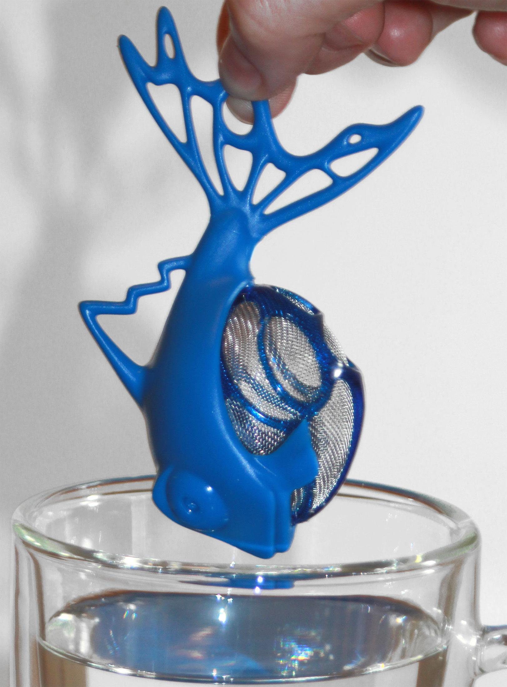 Medelco Dunkfish Tea Infuser, Blue Tea Ball Strainers