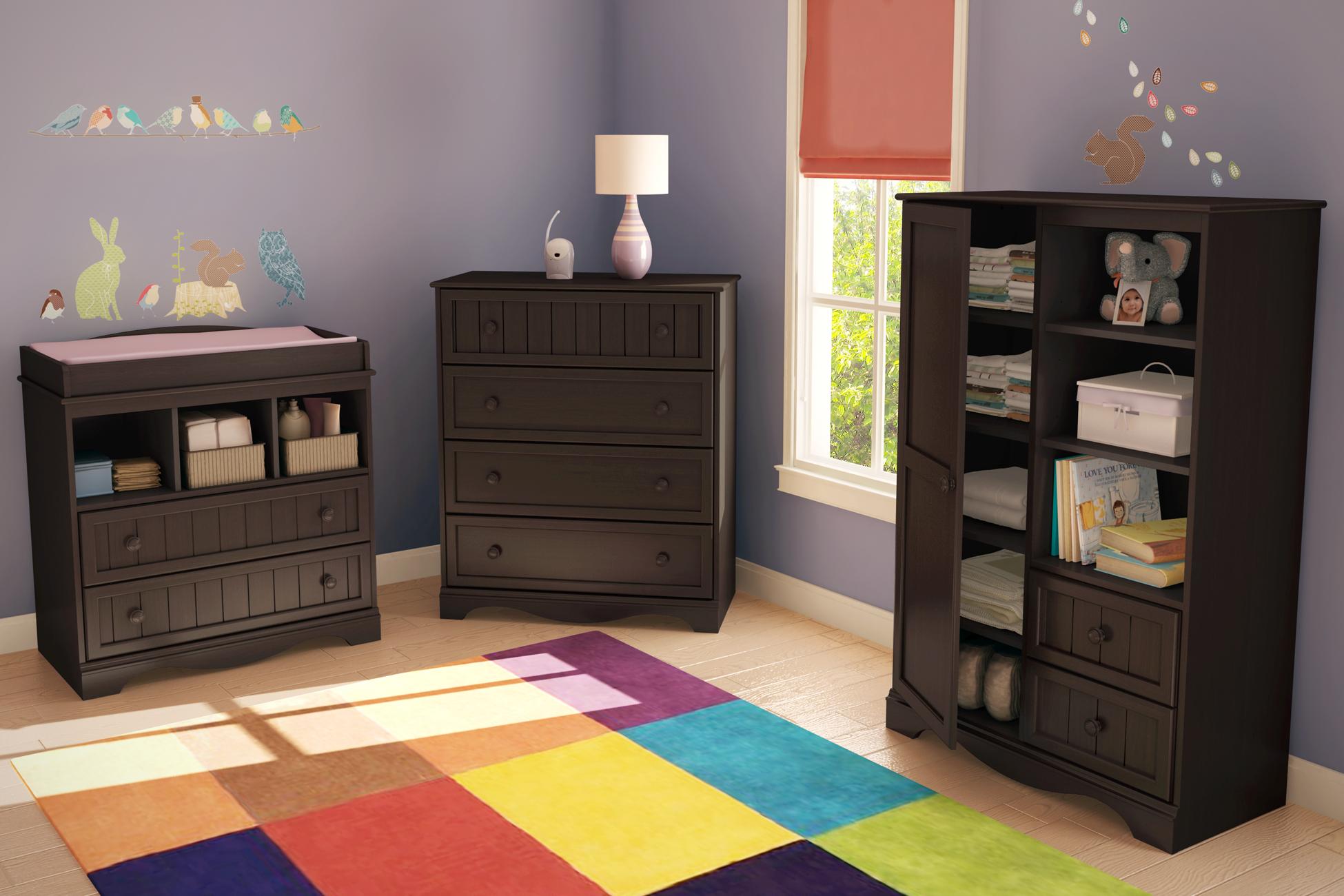 Amazon South Shore Savannah Collection Door Chest Espresso Baby