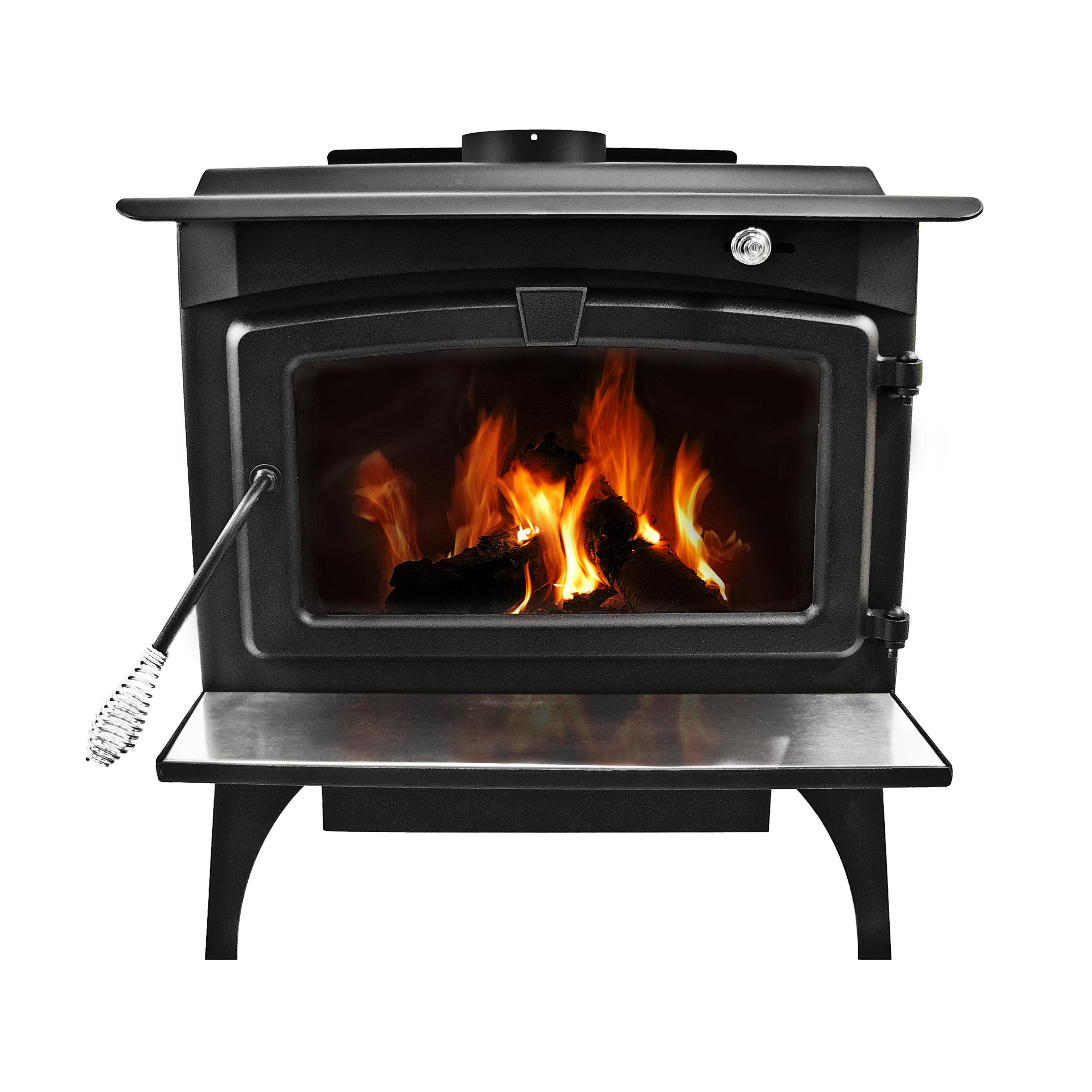 Pleasant Hearth 2,200 Square Feet Wood Burning Stove, Large