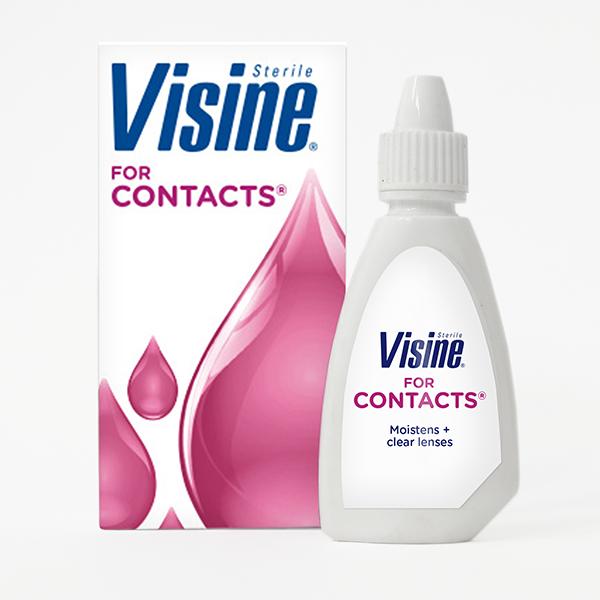 Visine For Contacts Lubricating + Rewetting Drops for