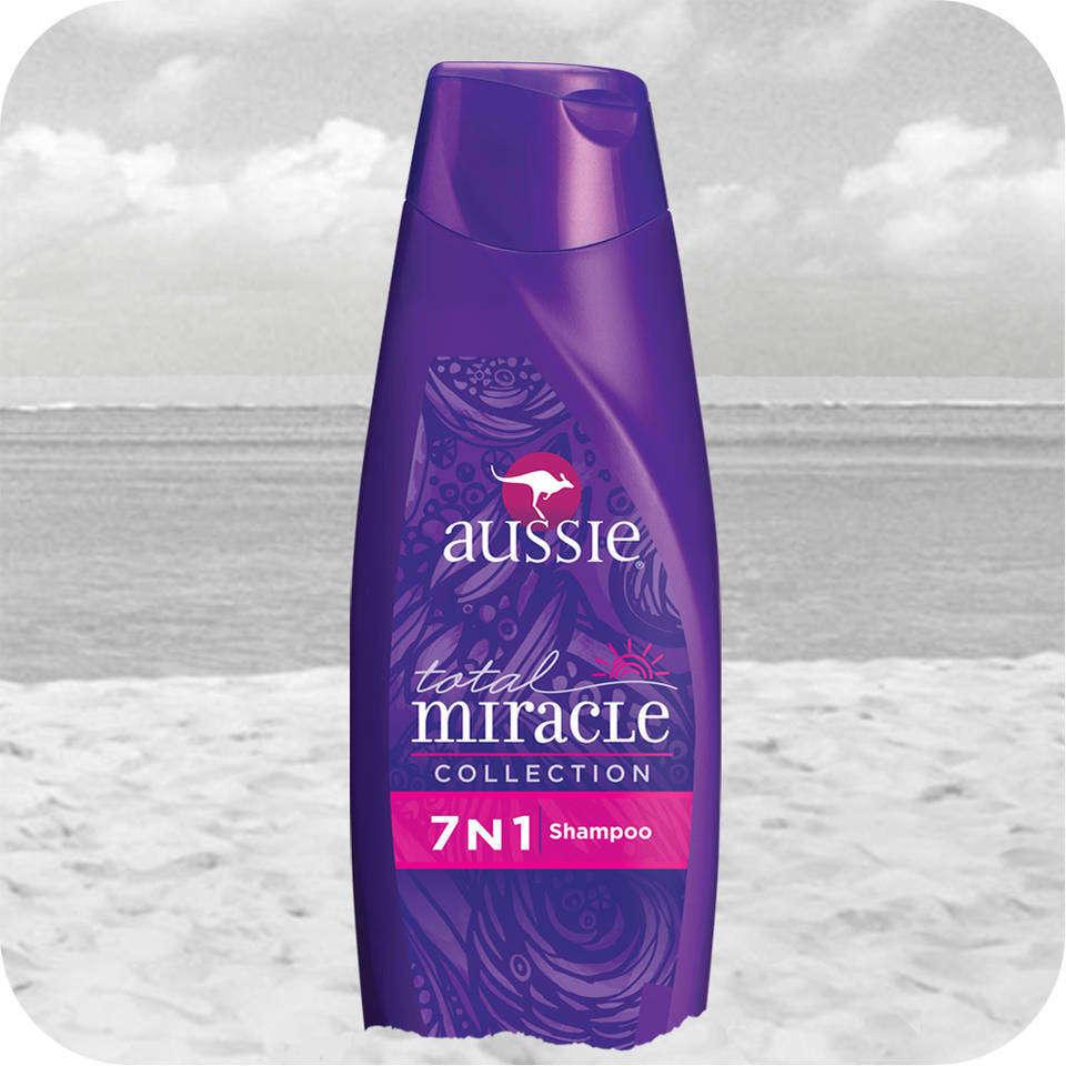 Aussie Total Miracle Collection 7N1 Shampoo, 12.1 Fluid