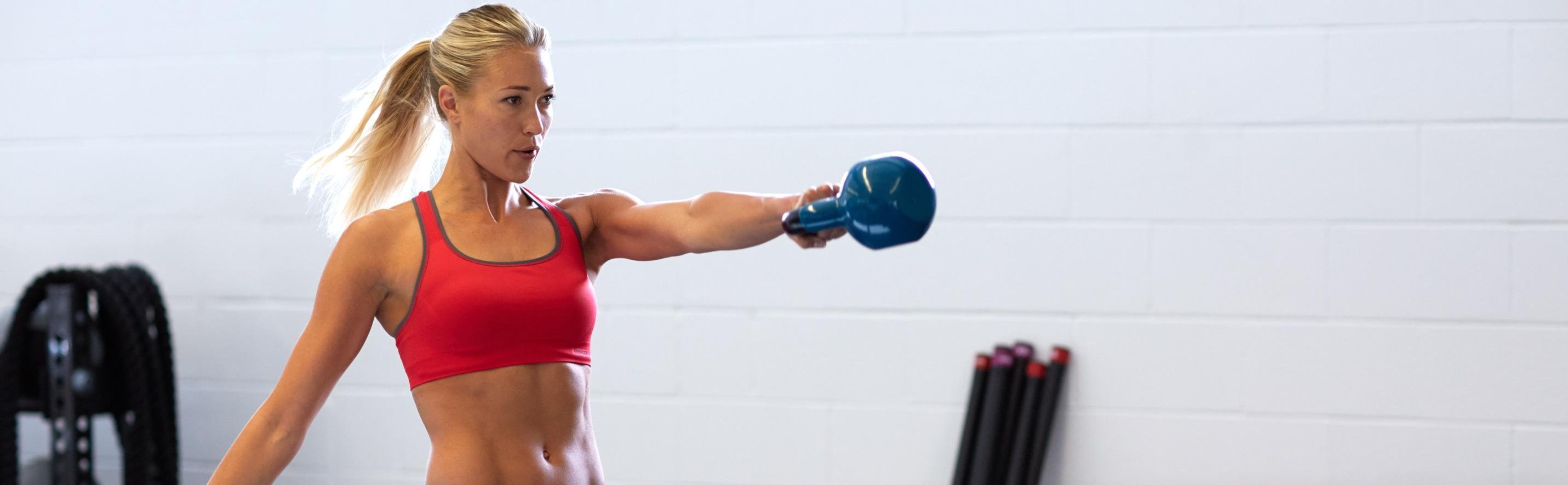 SPRI Deluxe Vinyl Kettlebell (Red, 10Pound) Kettlebell Weights Sports & Outdoors