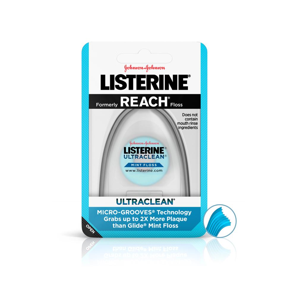 قیمت و خرید Floss دندان Listerine Ultraclean، مراقبت از دهان، نعناع طعم