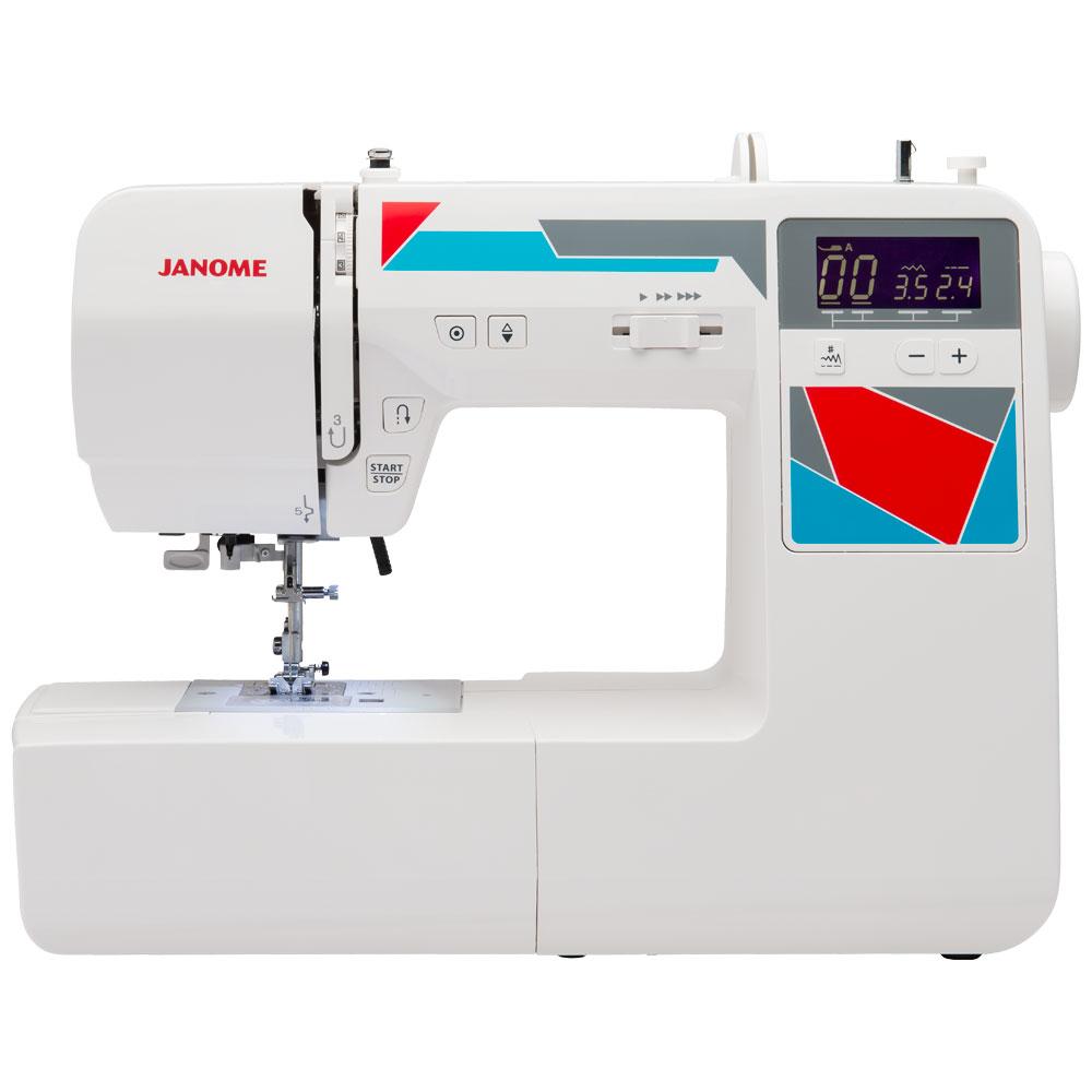 Janome MOD100 Computerized Sewing Machine with 100 BuiltIn Stitches, 7 OneStep