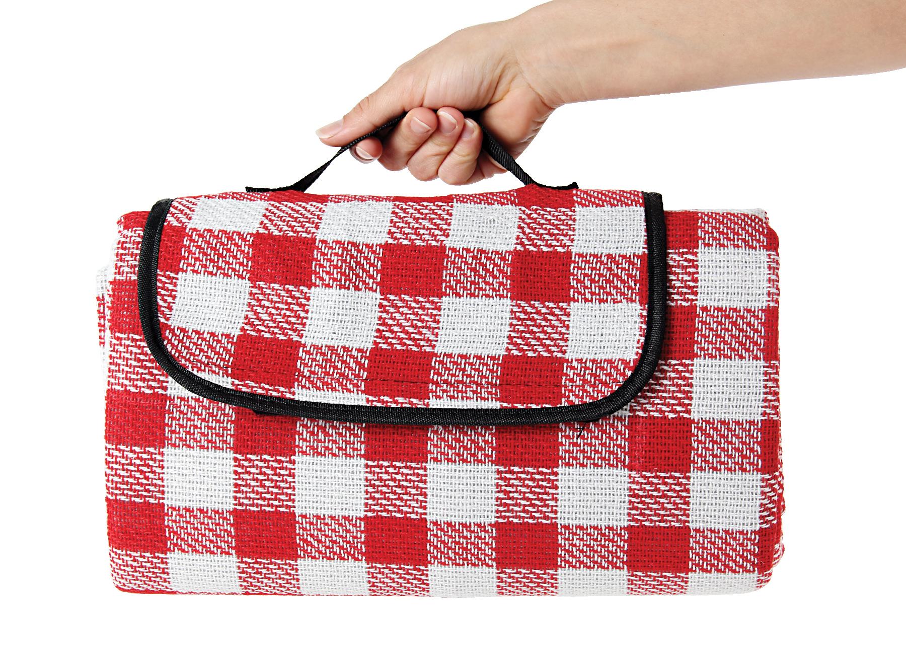 Picnic Blanket Red White Portable Camping Mat Sea Basket ...