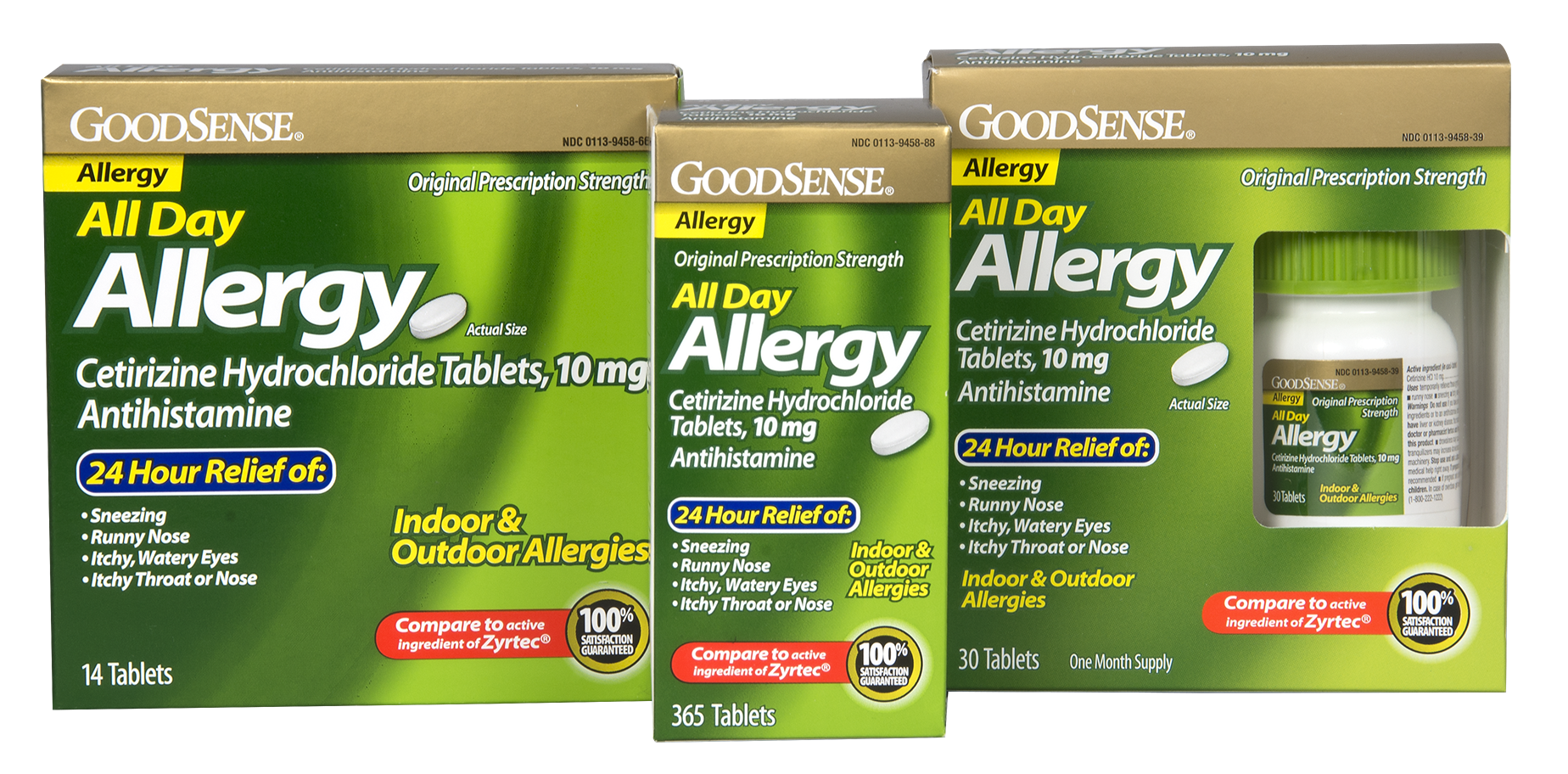 GoodSense All Day Allergy, Cetirizine HCL Tablets, 10 mg