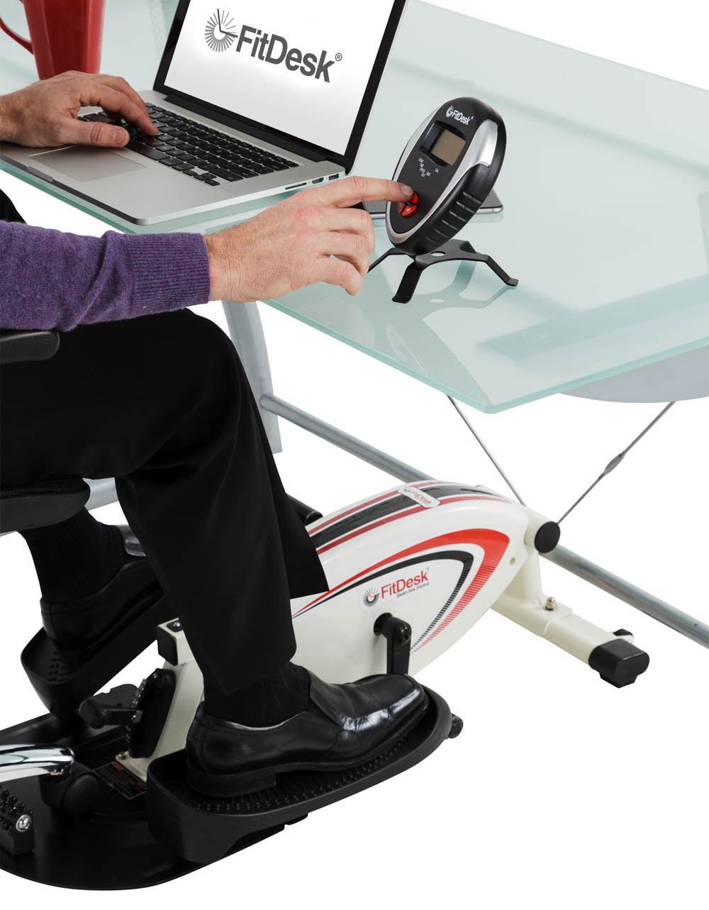 FitDesk Under Desk Elliptical Trainer Sports & Outdoors