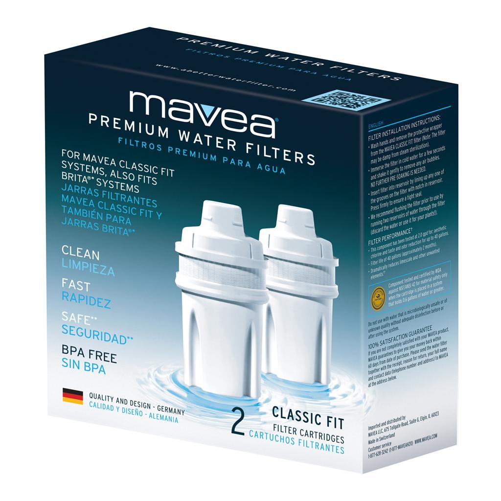 MAVEA 1007930 Classic Fit Replacement Filter, 2Pack