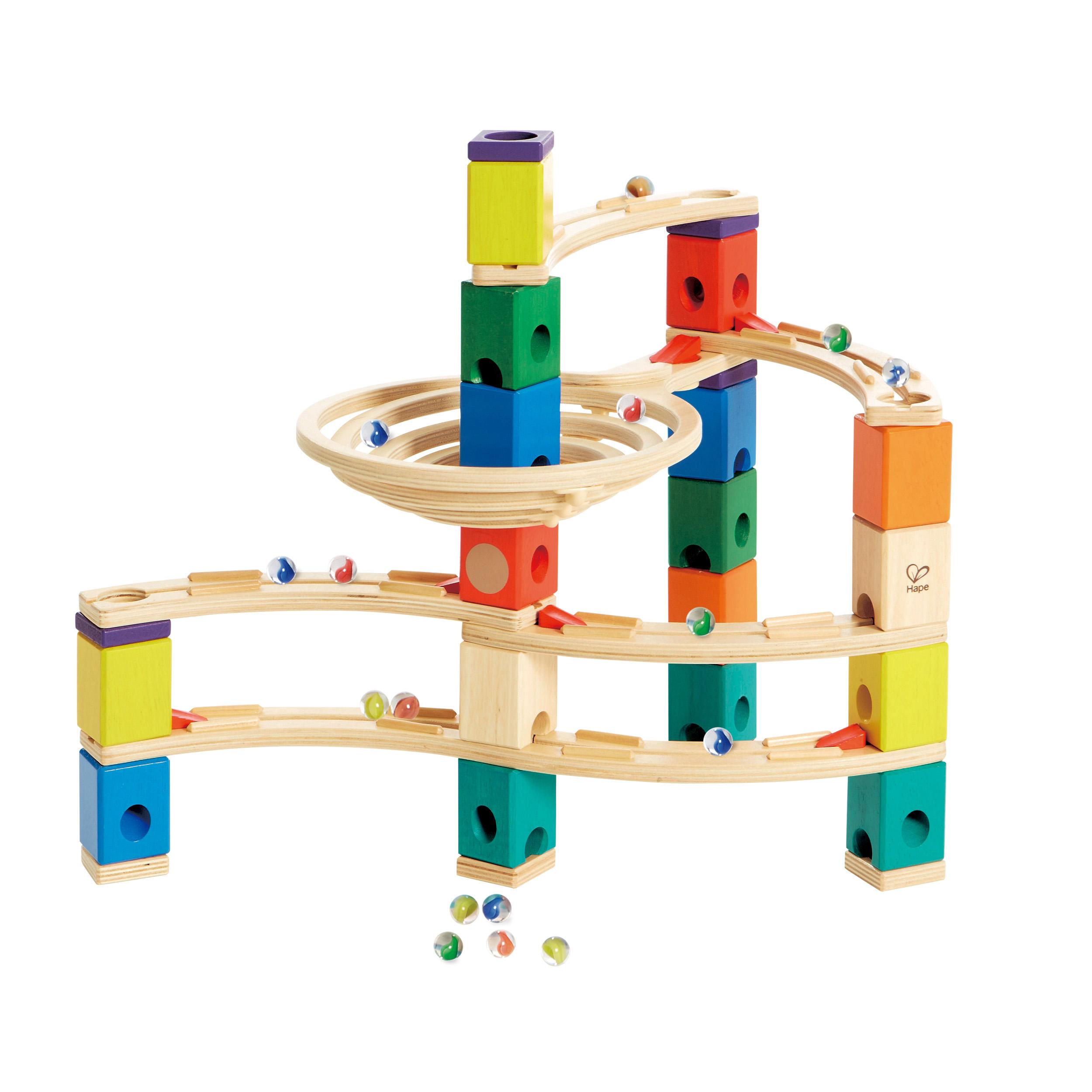 Hape Quadrilla Wooden Marble Run Construction Whirlpool
