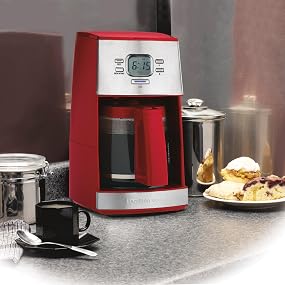 Amazon.com: Hamilton Beach Ensemble - Cafetera de 12 tazas, color rojo :  Hogar y Cocina