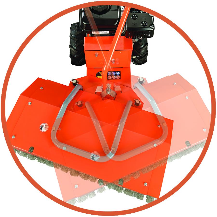 YARDMAX YP7065 Power Sweeper, 28" Clearing Path, Briggs and Stratton