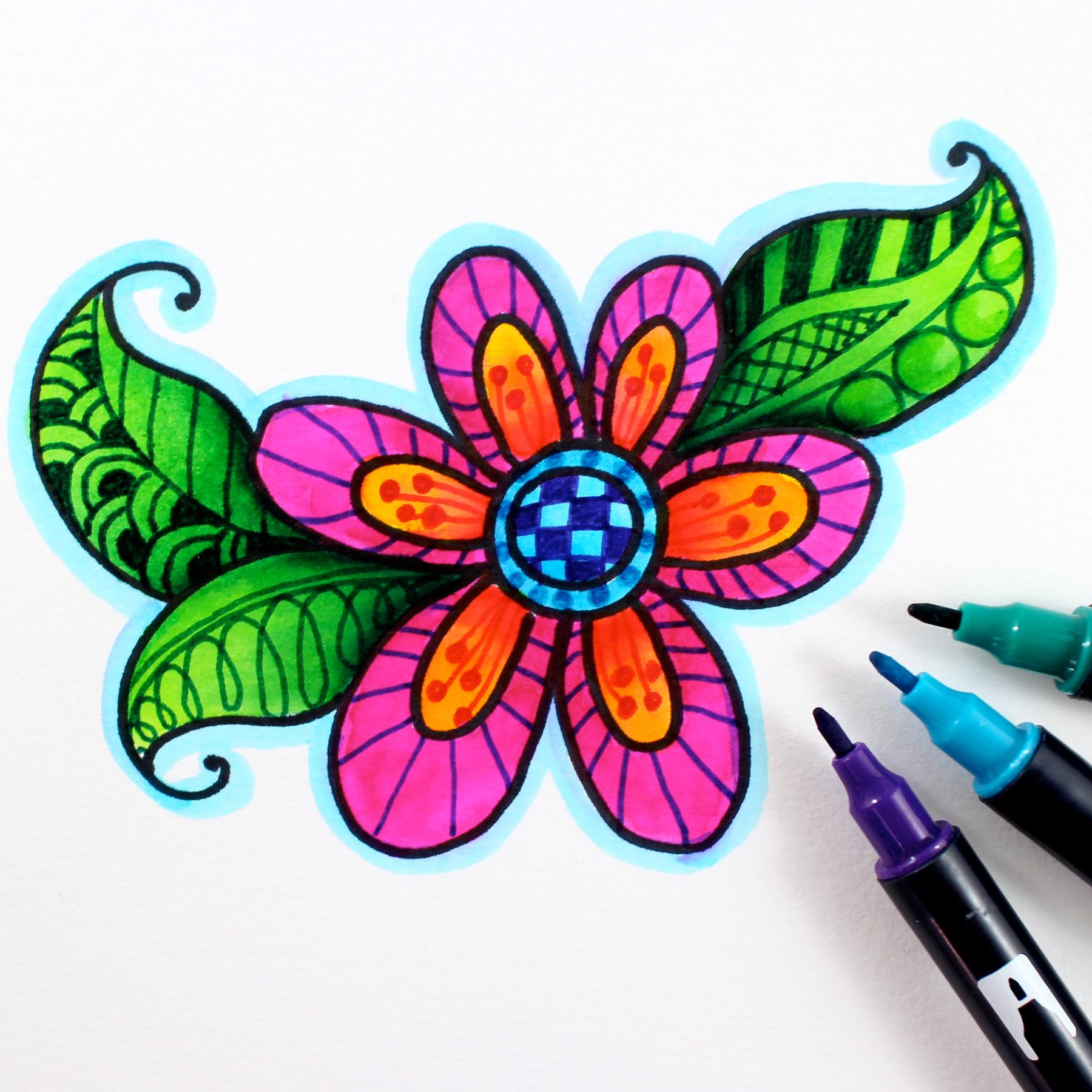 Tombow Dual Brush Pen Art Marker, 373 Sea Blue, 1Pack